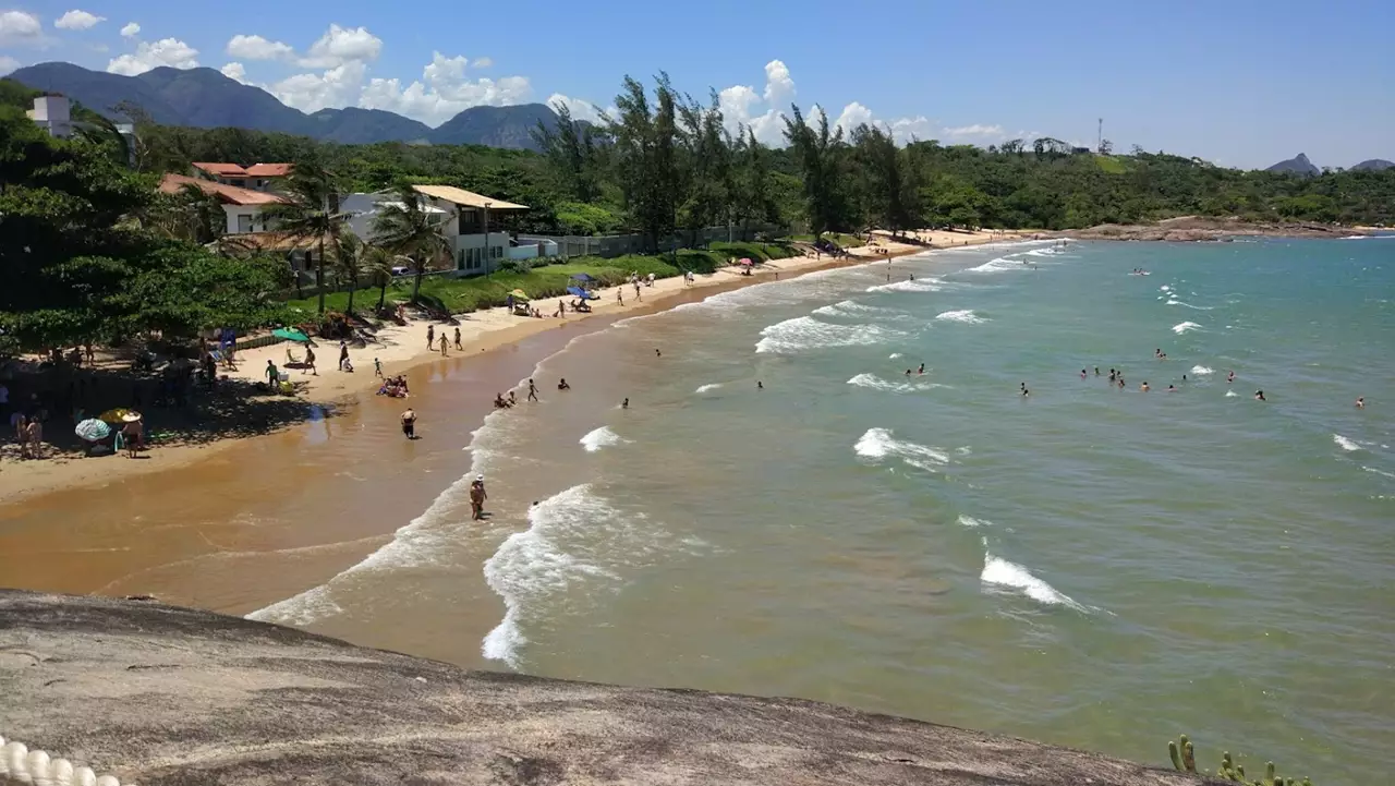 Praia dos Adventistas, em Guarapari, Espírito Santo