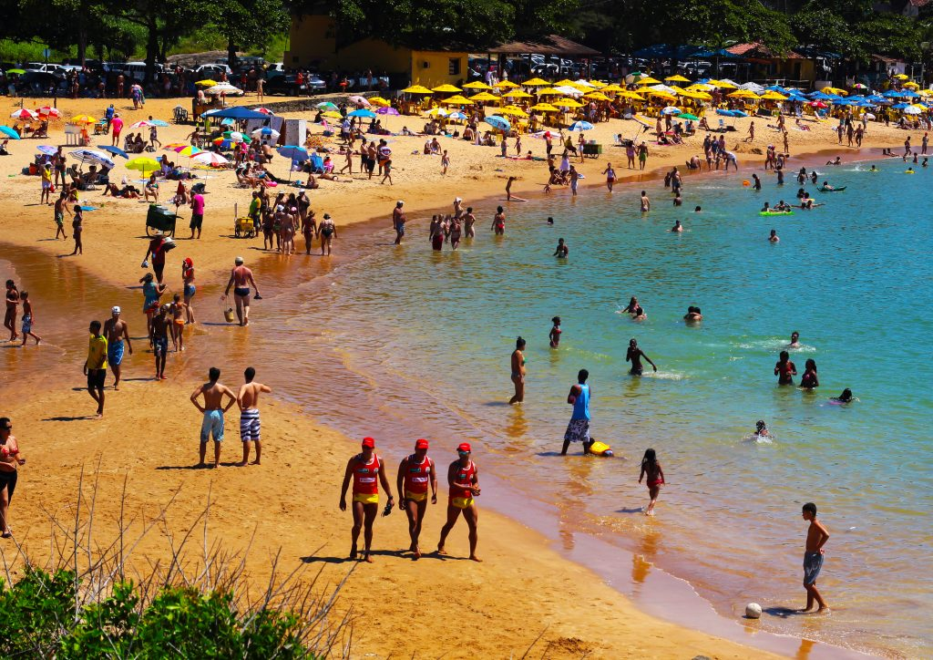 Praia de Setiba, em Guarapari, Espírito Santo