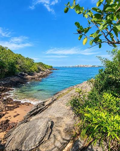 Praia da Raposa, em Guarapari, Espírito Santo