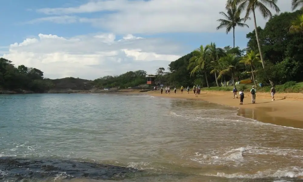 Praia dos Campistas, em Guarapari, Espírito Santo