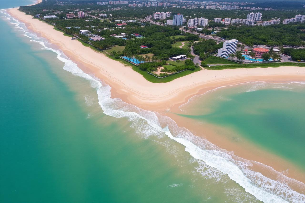Praia dos Capixabas ou Praia dos Ventos, em Guarapari, Espírito Santo